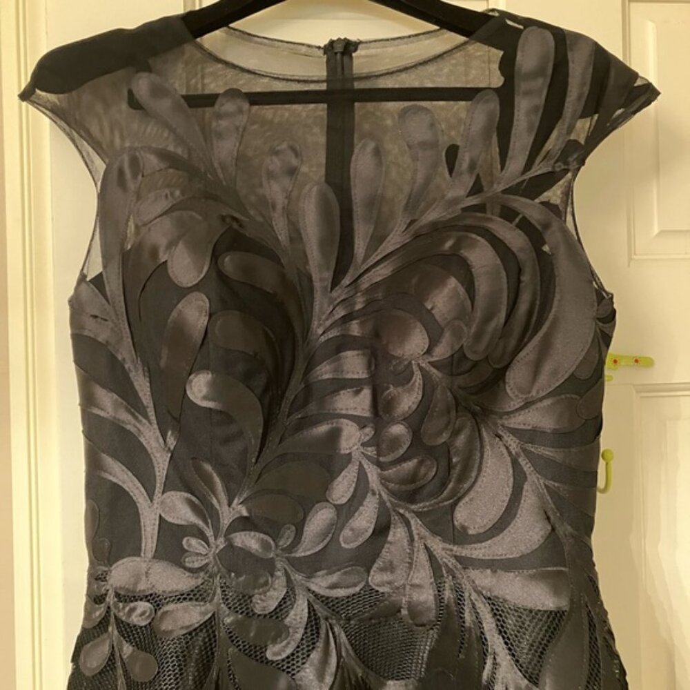 Hynes Park Black Floral Embroidered A-line Dress - Picture 6 of 6